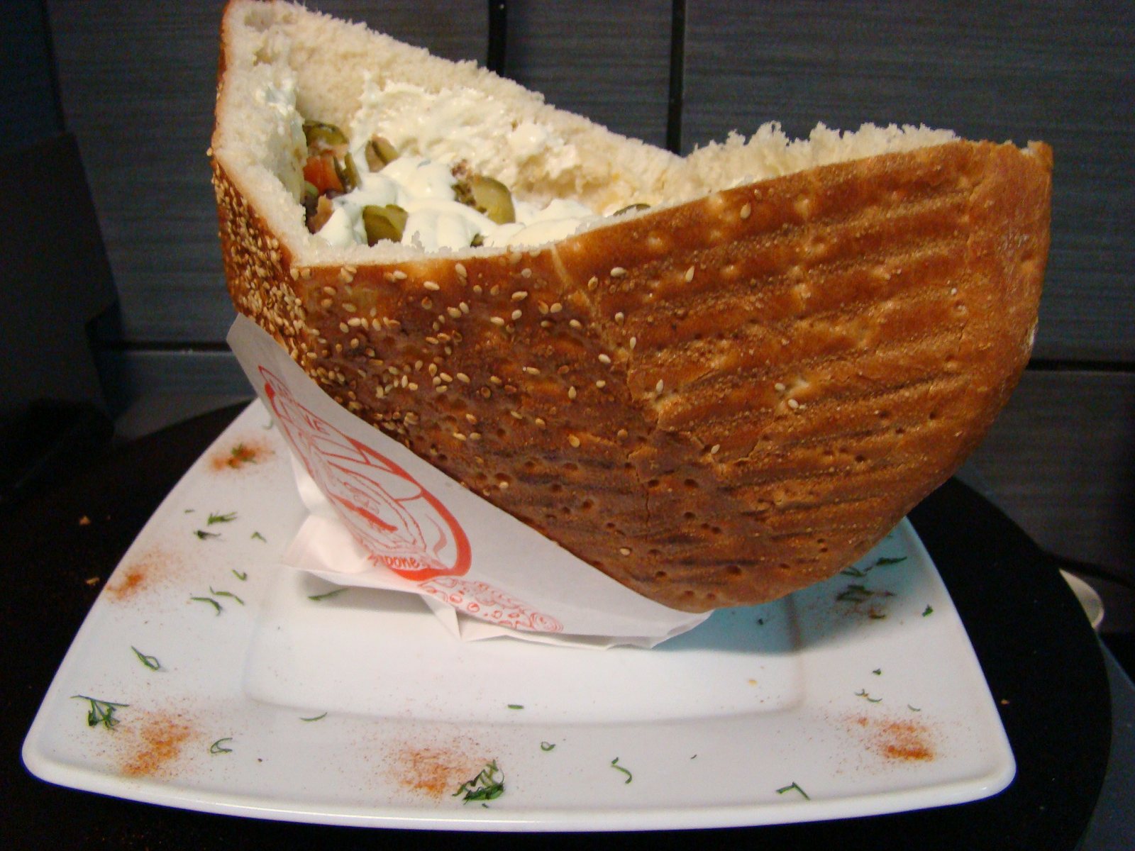 Chleb kebabowy z sezamem - Pizzeria Capone