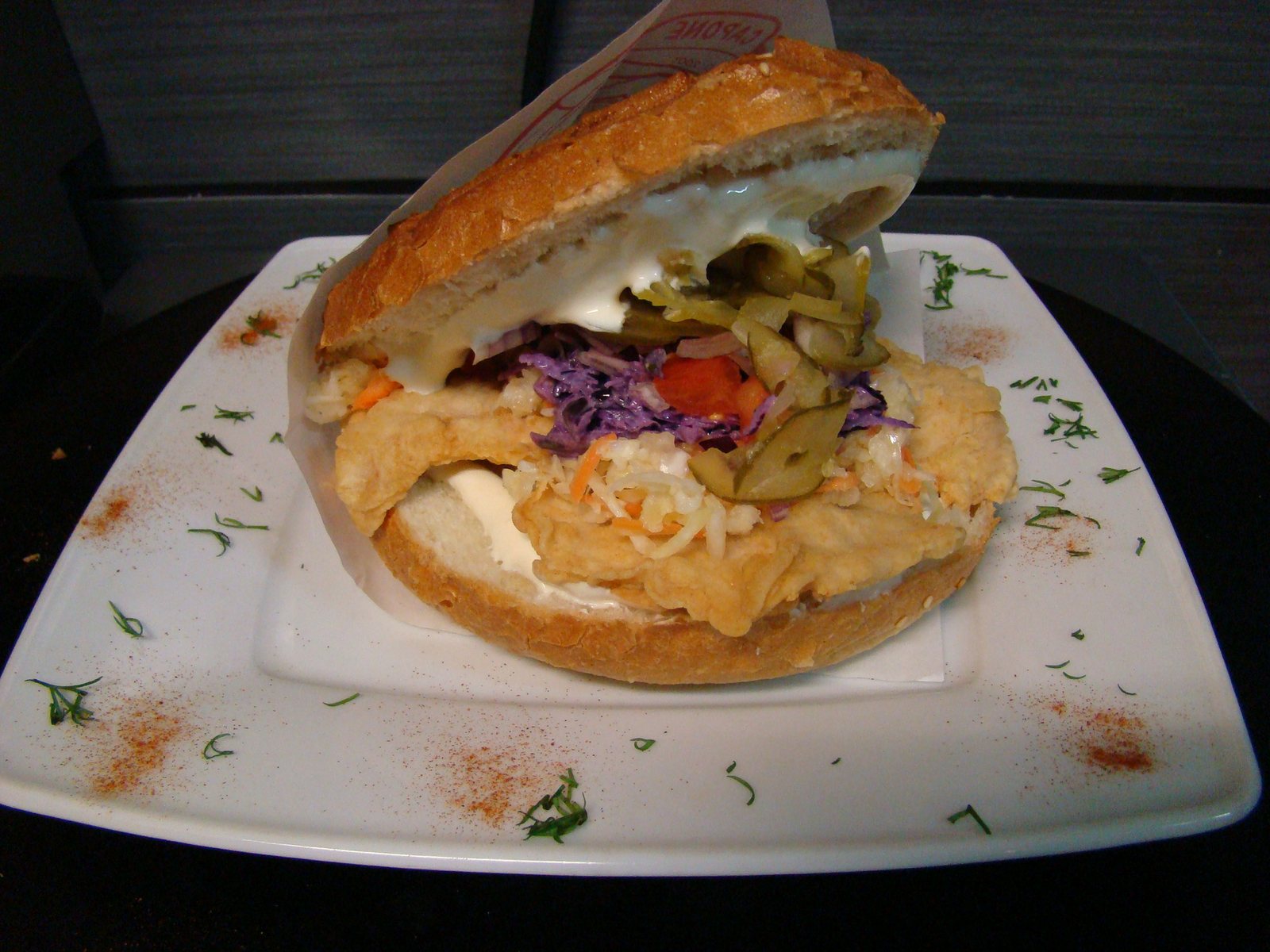 Burger z kurczakiem